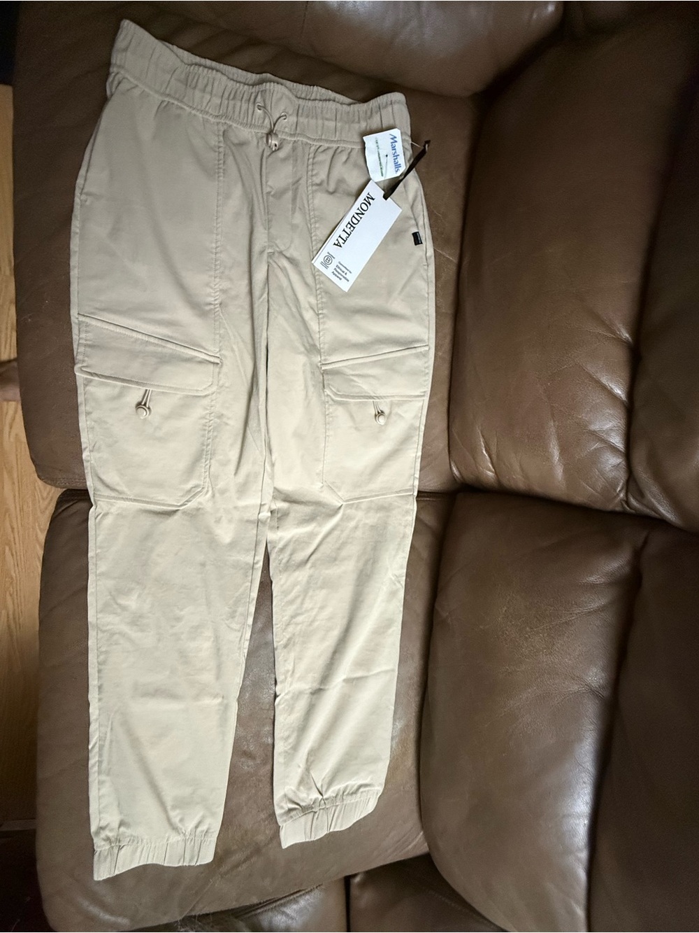 Mondetta Men's Cargo Pants in Khaki Beige
